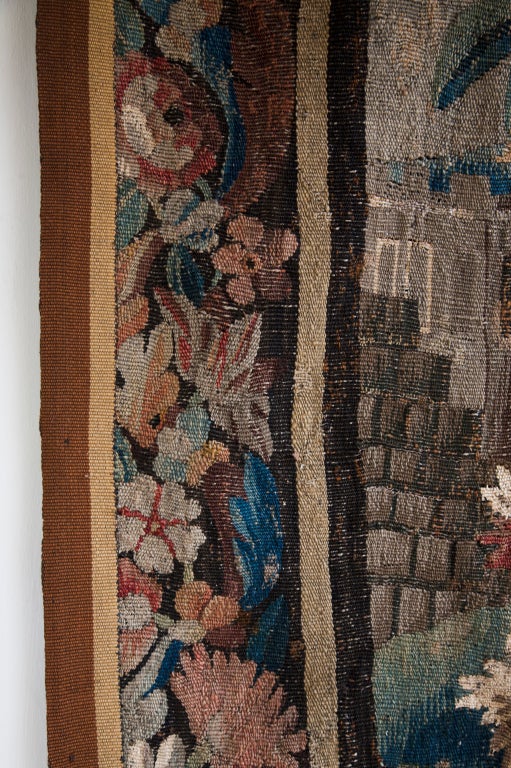 18th Century and Earlier Decorative Aubusson Tapestry, C. 1750
