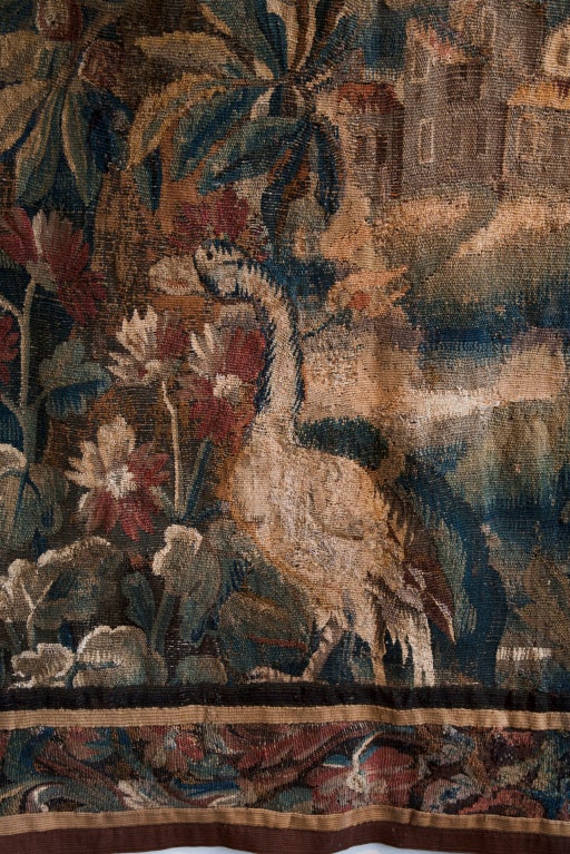 Wool Decorative Aubusson Tapestry, C. 1750
