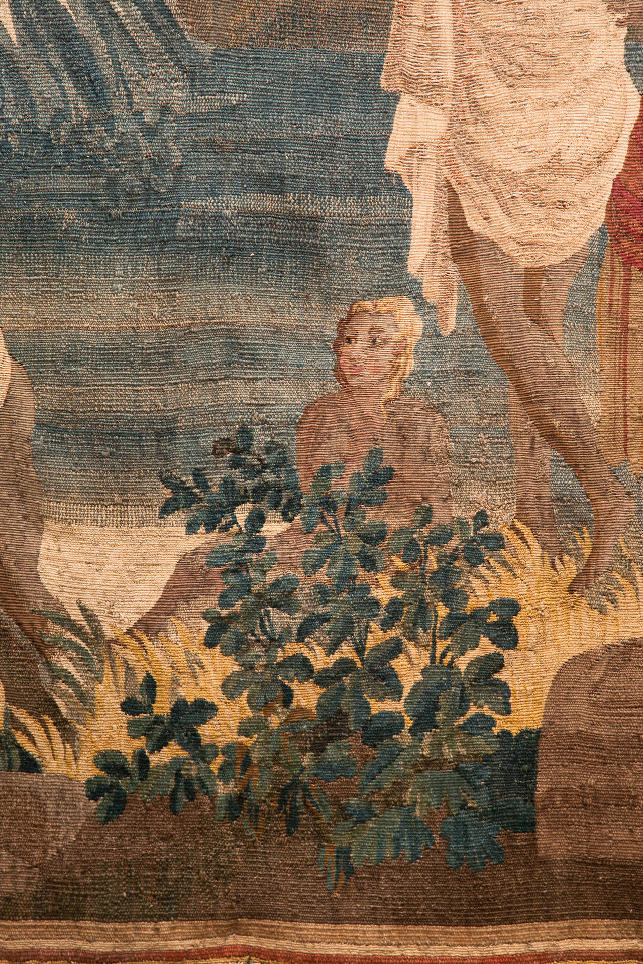 18th Century Aubusson Tapestry of Figures Bathing In Good Condition For Sale In London, GB