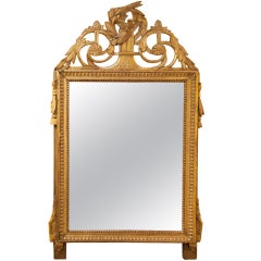 French Louis XVI Gilt Mirror With Original Glass circa 1790