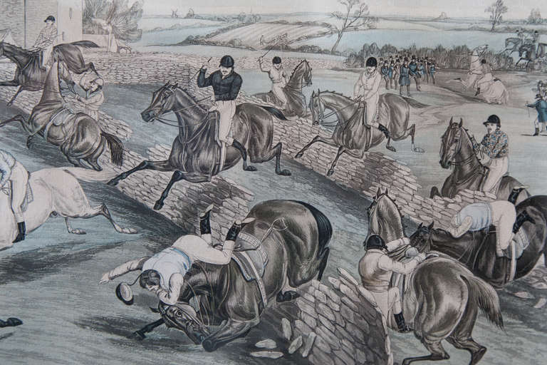 A Pair Of 19th Century Racing Aquatints After Charles Hunt For Sale 1