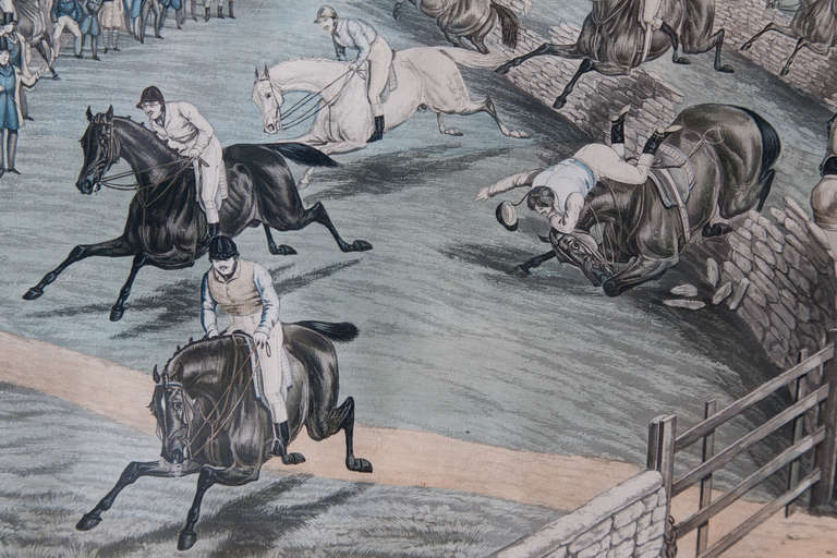 A Pair Of 19th Century Racing Aquatints After Charles Hunt For Sale 2