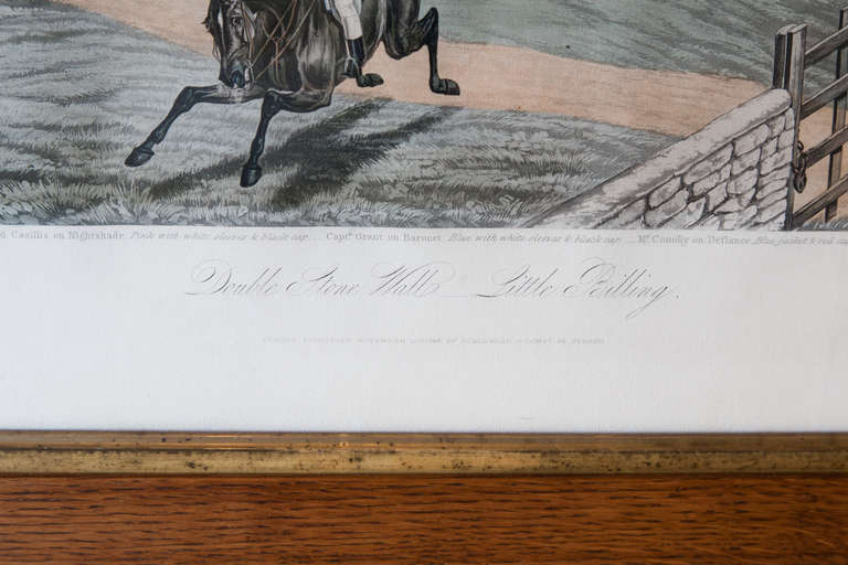 A Pair Of 19th Century Racing Aquatints After Charles Hunt For Sale 3