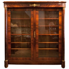 French Restauration Mahogany Bookcase Circa 1820