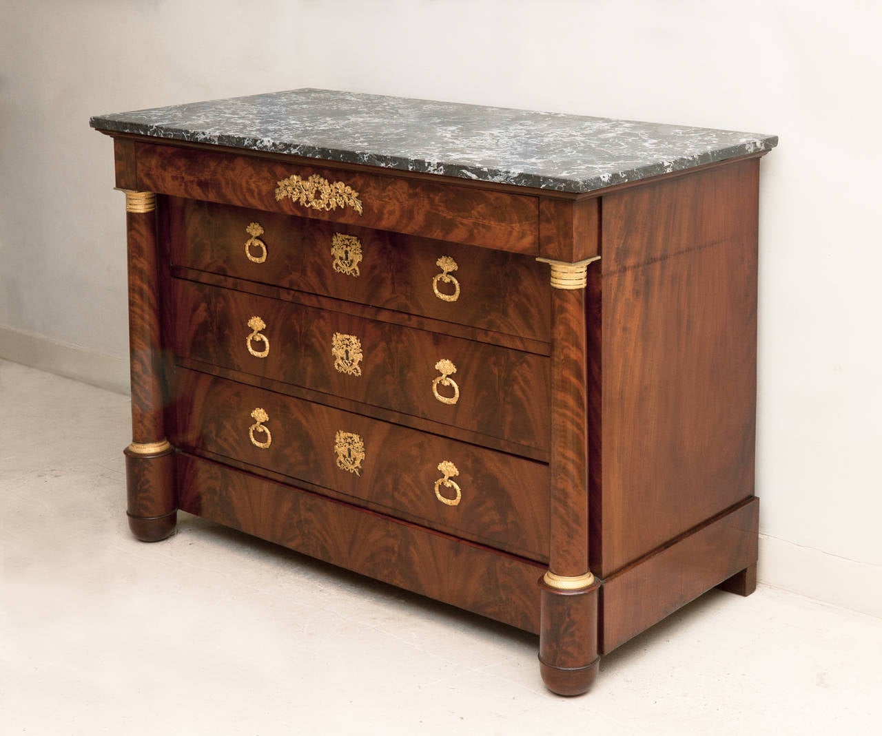 Empire Flame Mahogany Commode 4