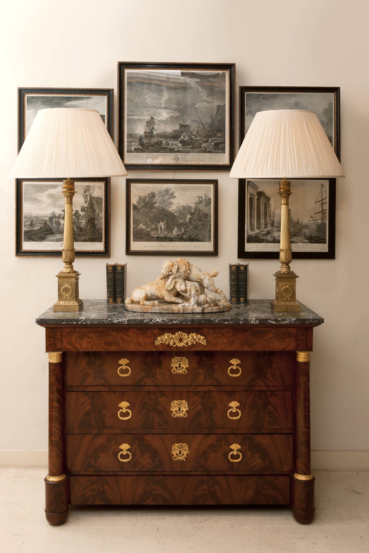 Empire Flame Mahogany Commode 5