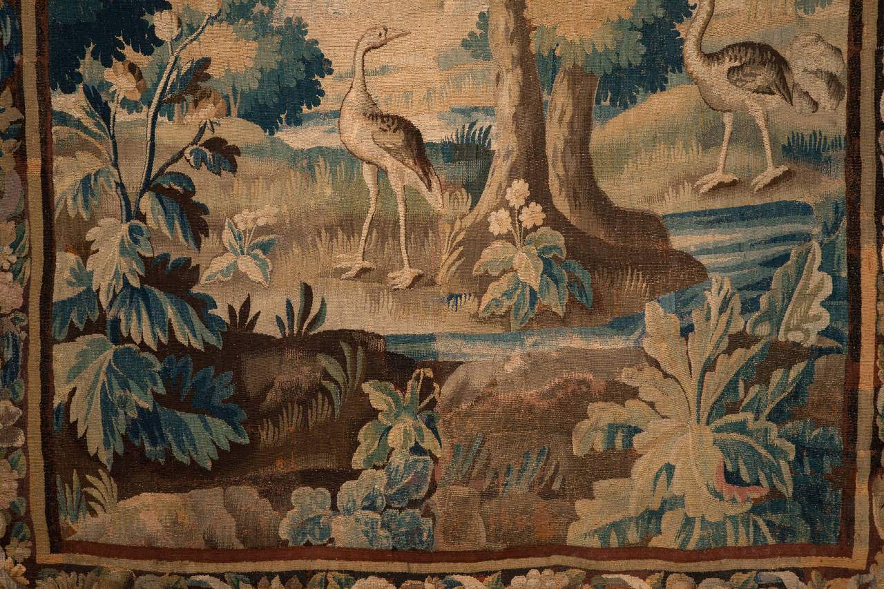 18th Century Aubusson Verdure Tapestry 1