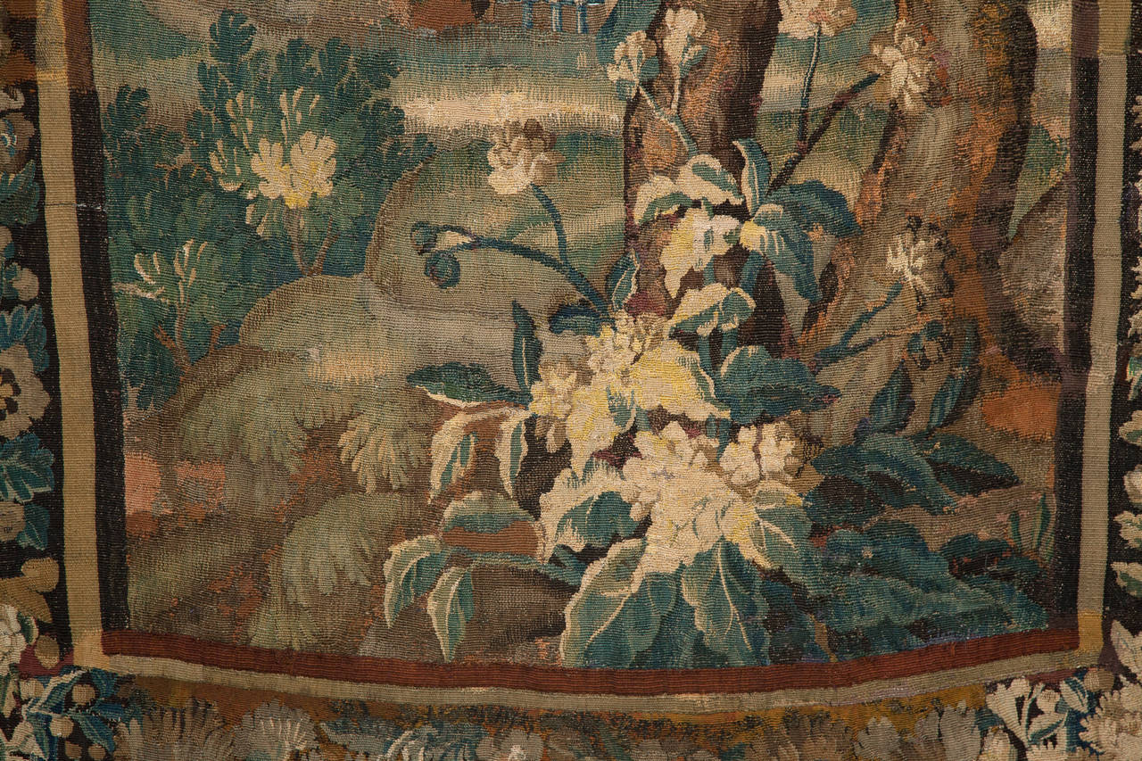 18th Century Aubusson Verdure Tapestry 4