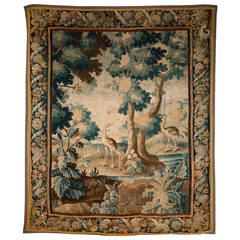 18th Century Aubusson Verdure Tapestry