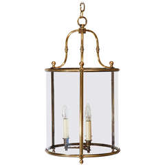 Regency Style Circular Brass Lantern