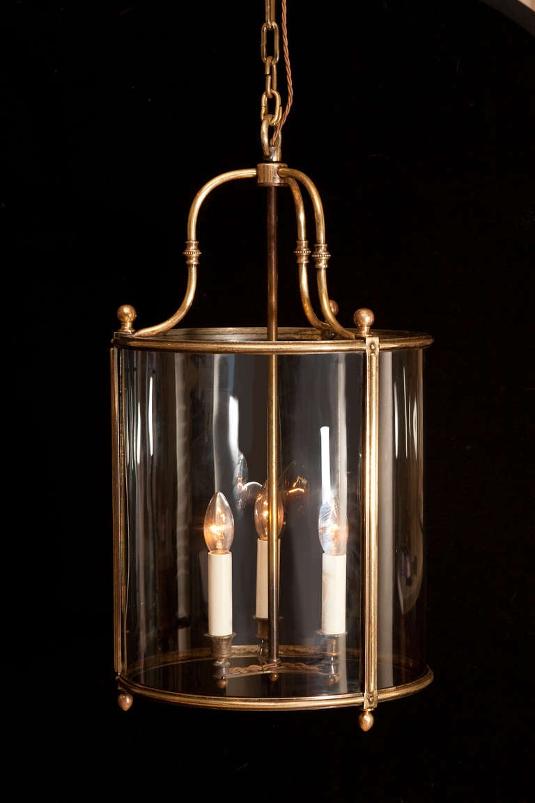 Regency Style Circular Brass Lantern 2