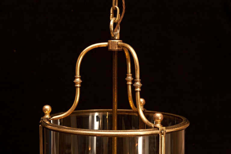 Regency Style Circular Brass Lantern 3
