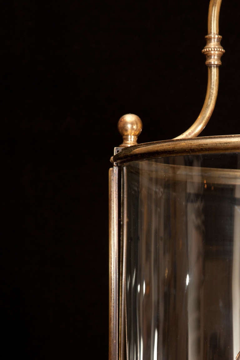 Regency Style Circular Brass Lantern 5