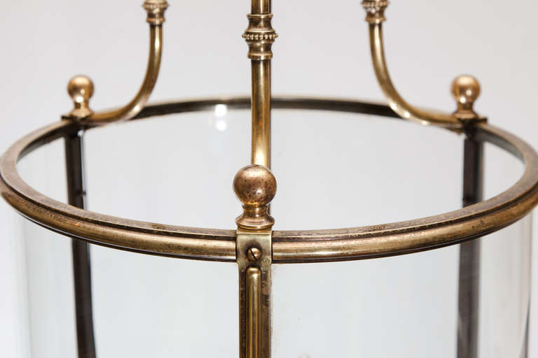 19th Century Regency Style Circular Brass Lantern