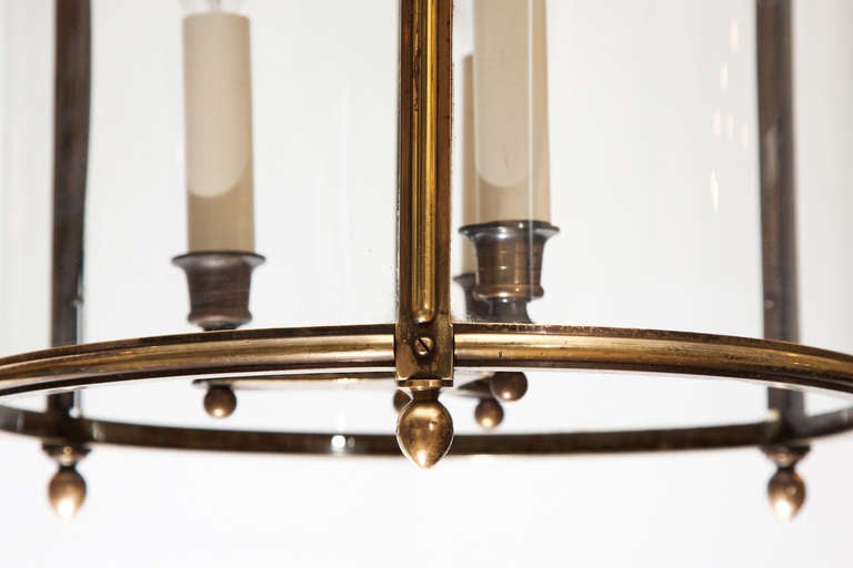 Regency Style Circular Brass Lantern 1