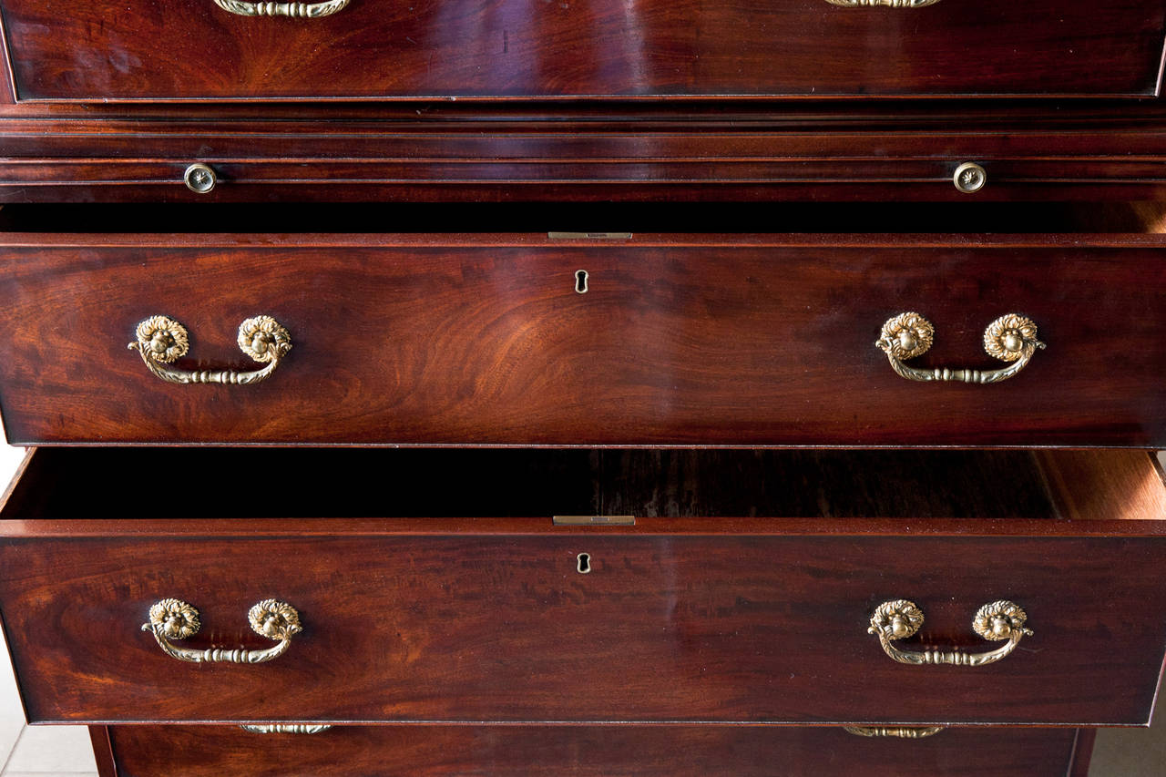 George III Mahogany Chest On Chest