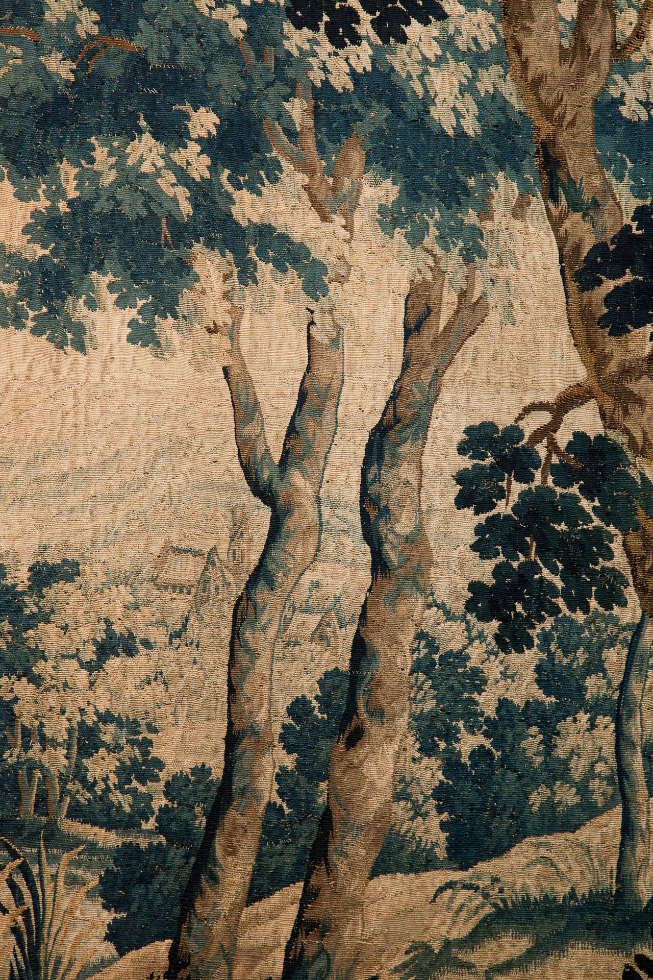 Linen 17th Century Brussels Verdure Tapestry