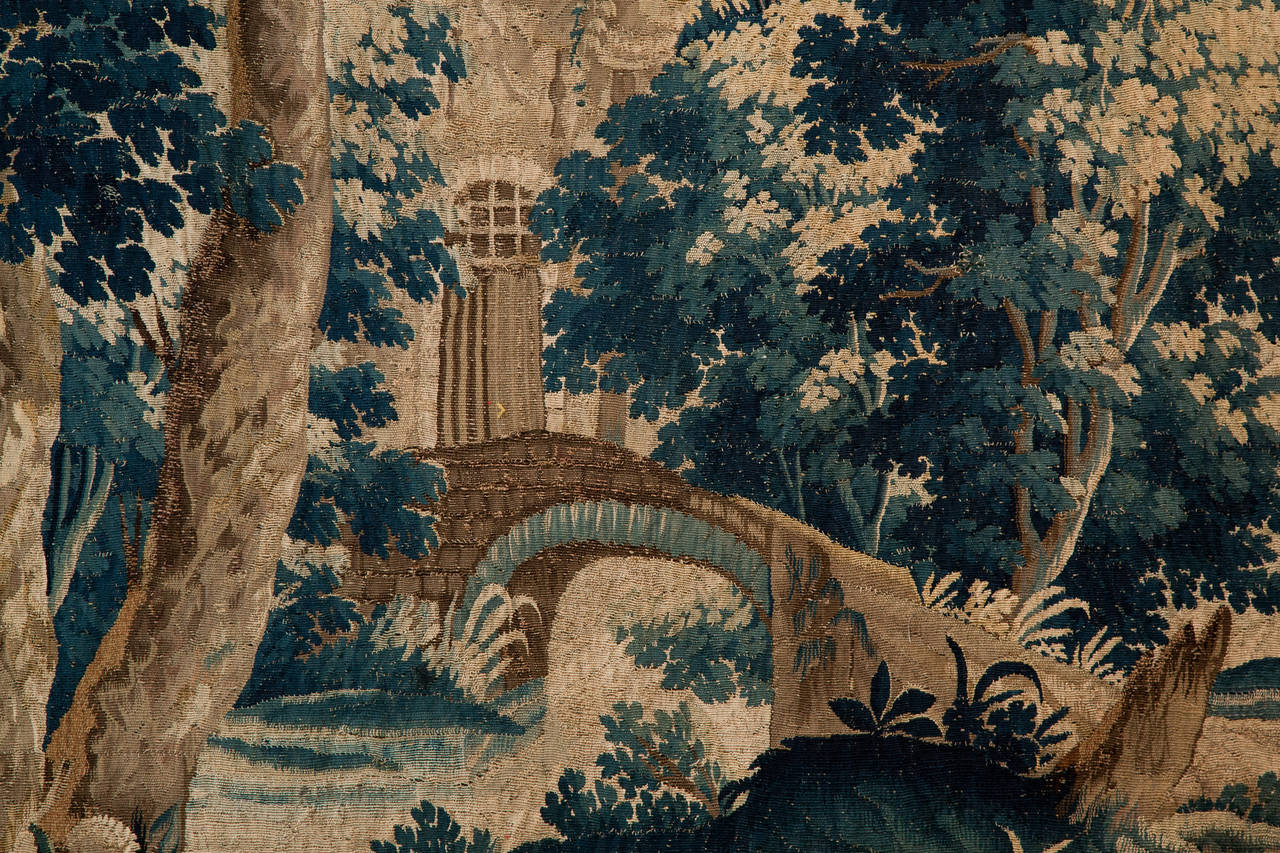 Belgian 17th Century Brussels Verdure Tapestry