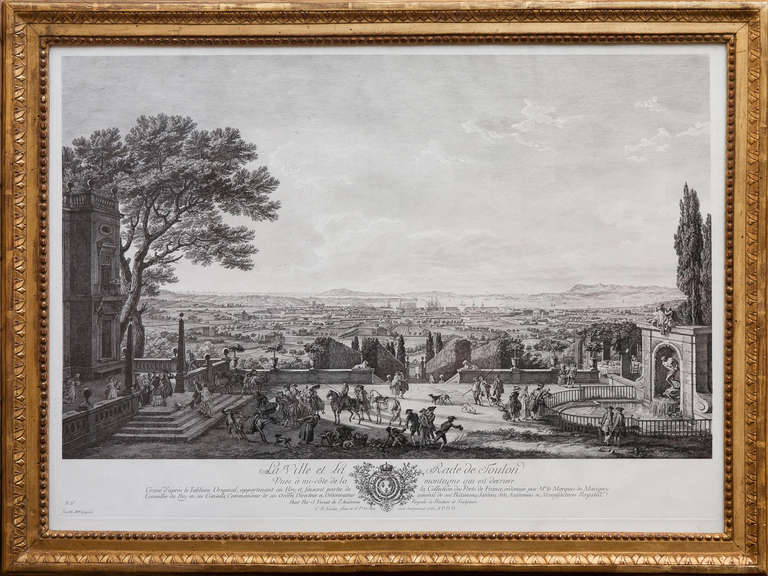 Three Copper Plate Engravings of French Ports after Joseph Vernet In Good Condition In London, GB