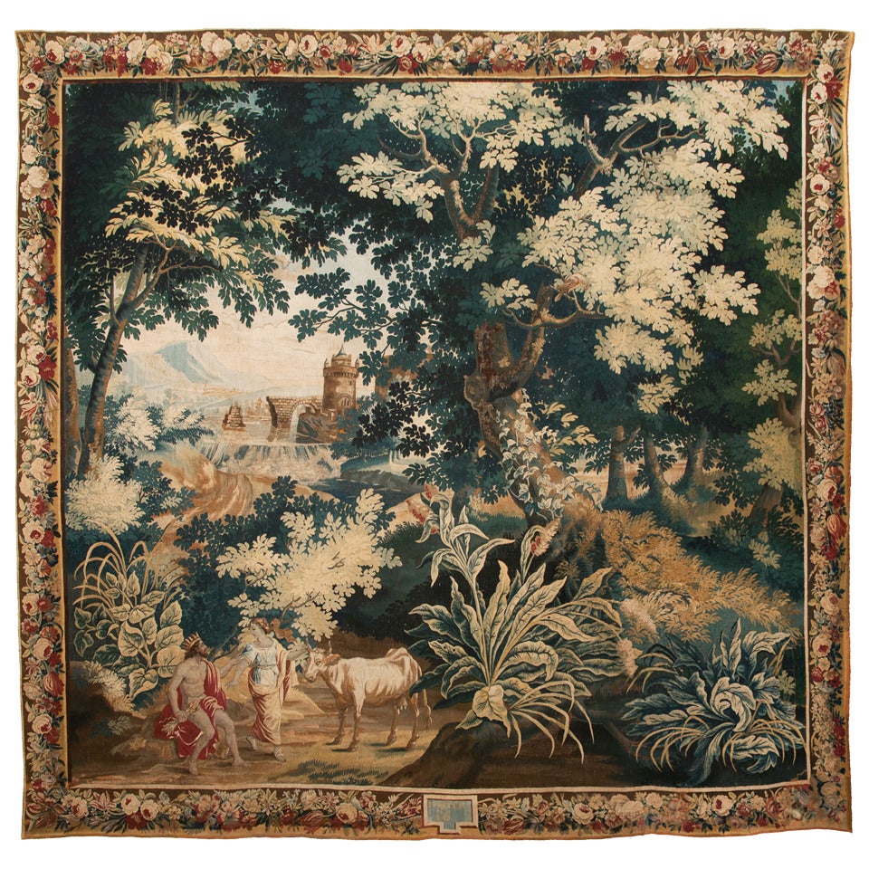 17th Century Brussel's Mythological Tapestry of 'Jupiter and Io' For Sale