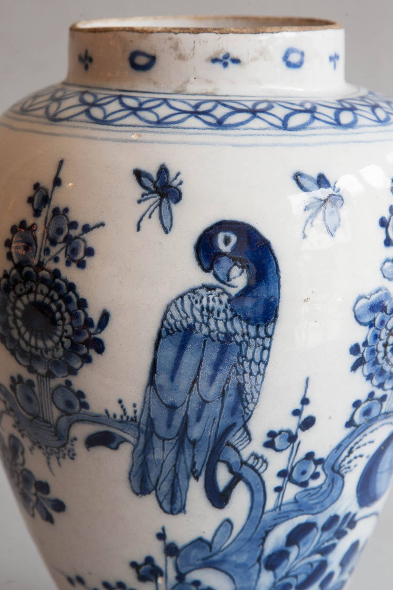 Faience 18th Century Faïence Baluster Delft Vase