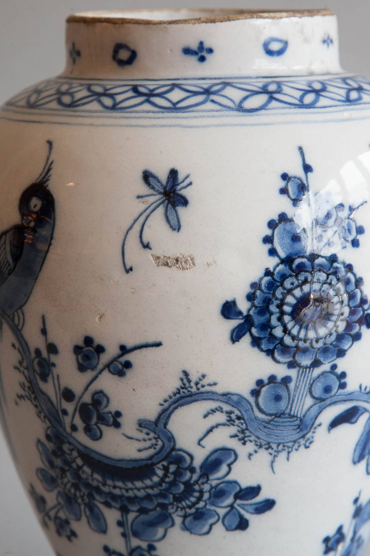 18th Century Faïence Baluster Delft Vase 1