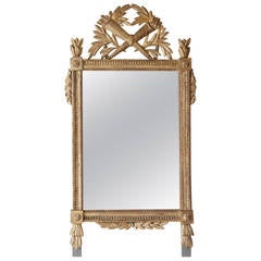 Louis XVI Giltwood Mirror with Original Mercury Glass