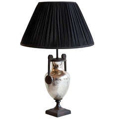 Urn Shaped Mercury Glass Table Lamp