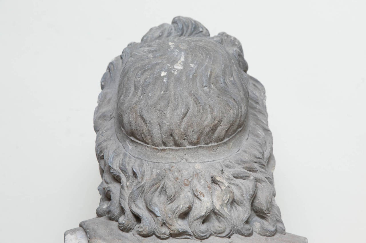 Late 19th Century 19th Century Composition Stone Bust of Zeus