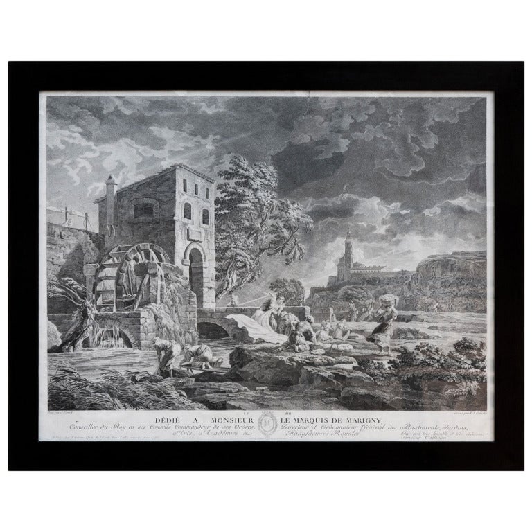 Framed Copper Plate Engraving After Joseph For Sale at 1stDibs