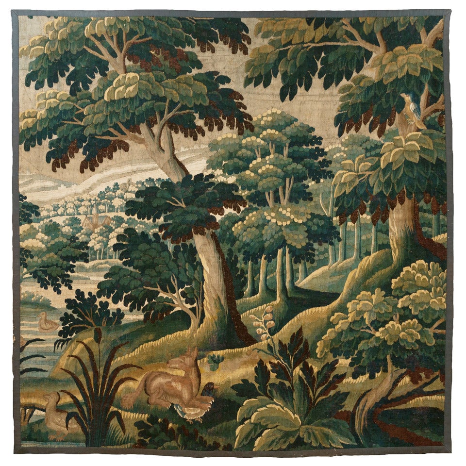 18th Century Aubusson Verdure Tapestry