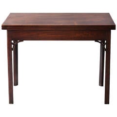 George III Mahogany Folding Tea Table