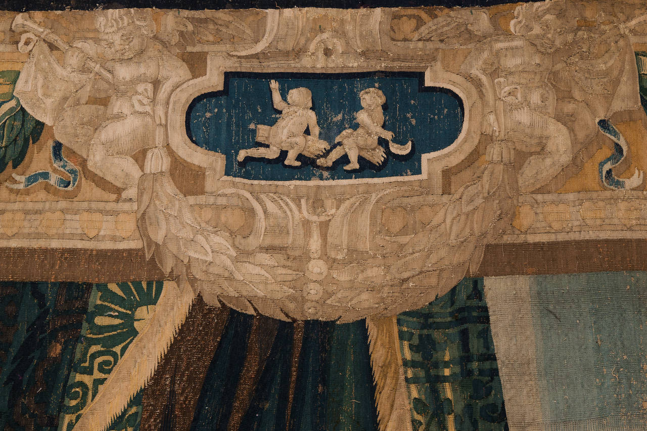 Mid-17th Century 17th Century Mythological Tapestry, 'Cupid and Psyche' For Sale