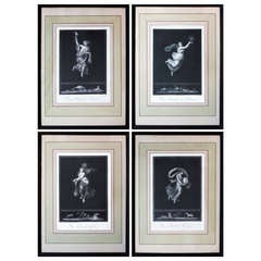 Antique A Set Of Twelve Large Framed Allegorical Aquatints after Rafael circa 1806
