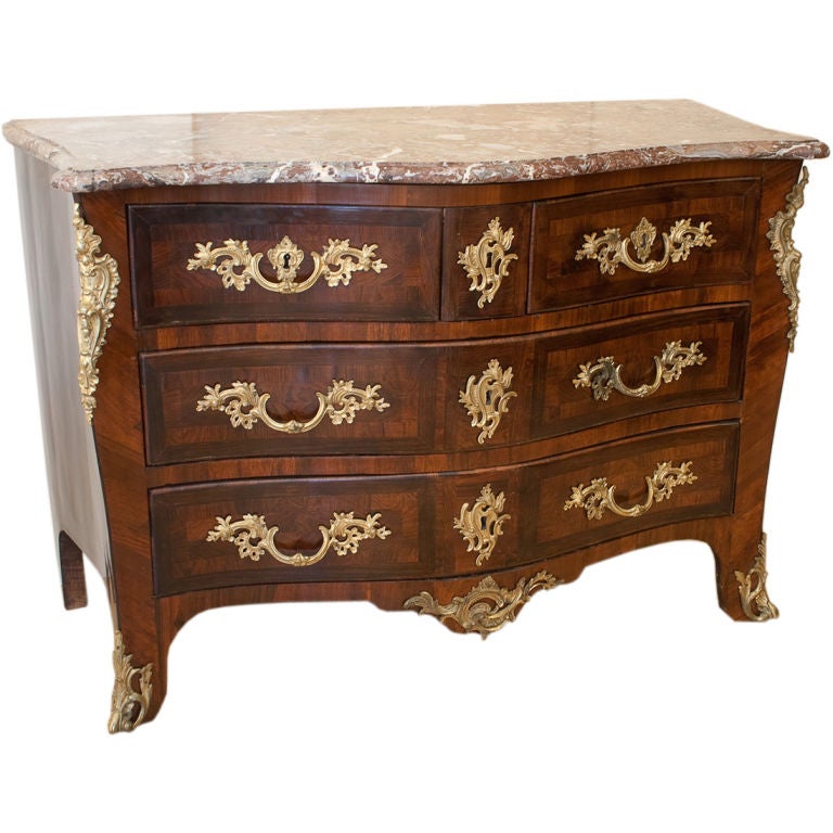 18th Century Louis XV Commode by Guillaume Schwingkens circa 1750