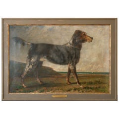 Portrait of a dog belonging to M. Gustave Dubois