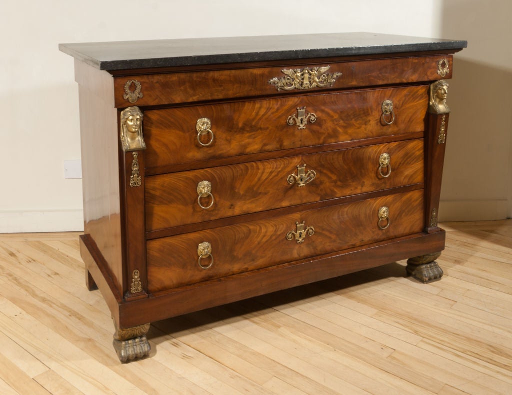 French Empire Four Drawer Commode Circa 1805