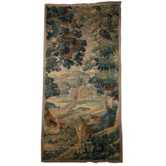 Aubusson Verdure Tapestry Fragment Circa 1760
