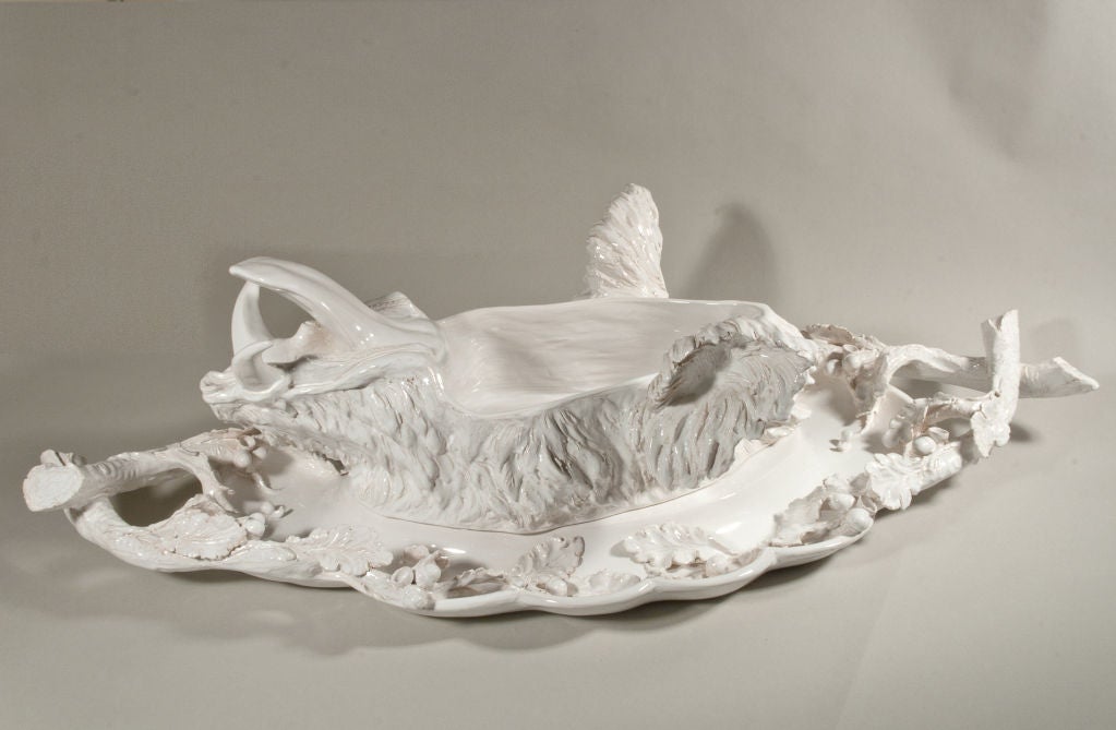 Wild Boar's Head Tureen by Jean Paul Gourdon 3