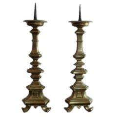 Pair of Early 18th Century Dutch Candlesticks