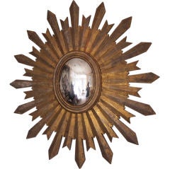 Antique An Italian Sunburst Mirror