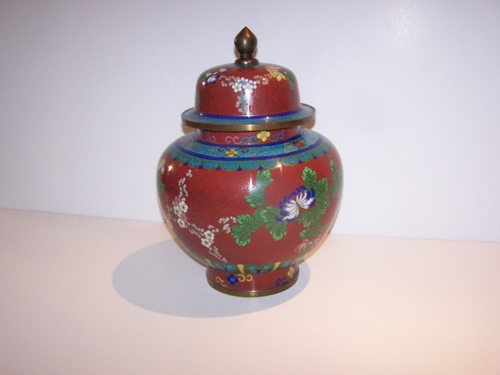 20th Century Chinese Cloisonne  Urn
