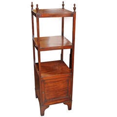 English Regency Mahogany 19th Century Etagere