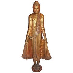 Large Standing 19th Century Buddha