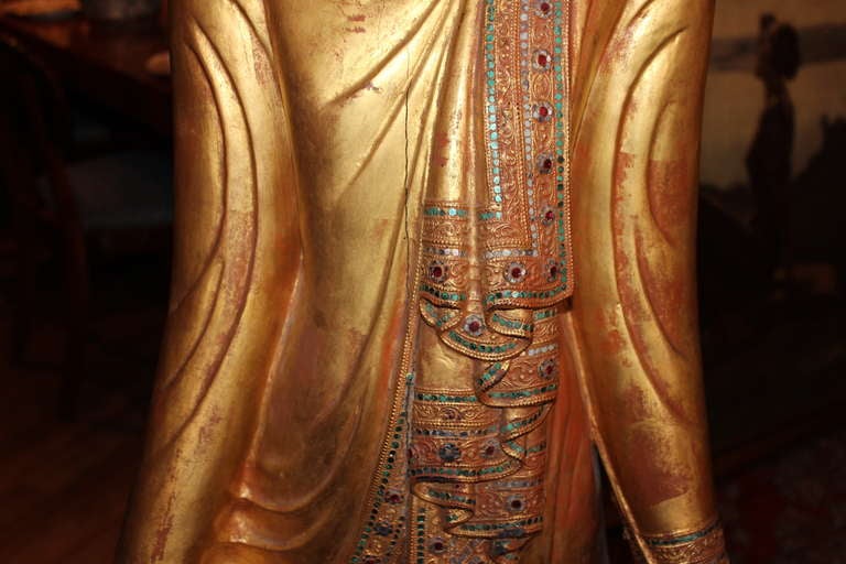 Large Standing 19th Century Buddha 3