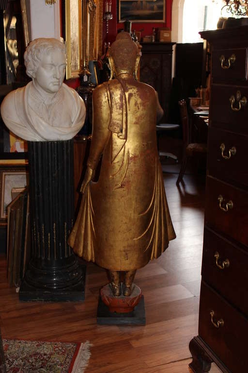 Large Standing 19th Century Buddha 4