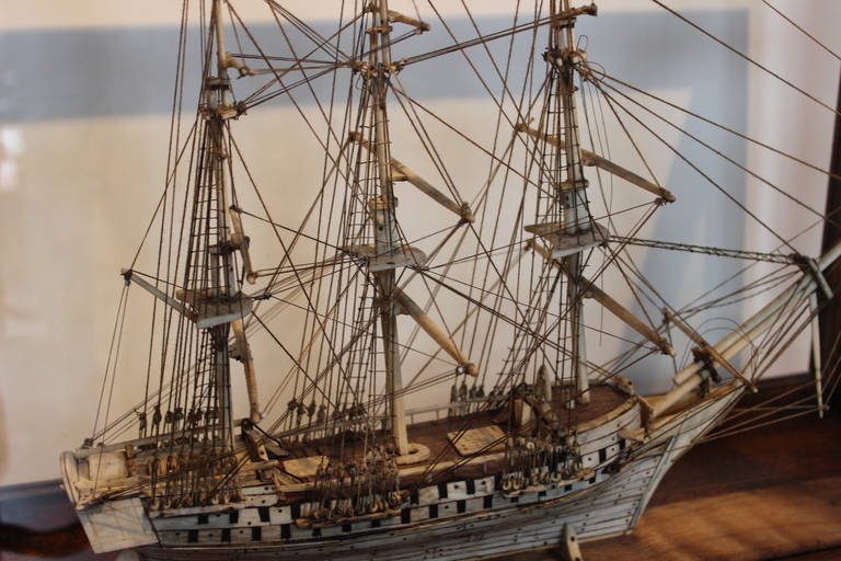 Napoleonic Prisoner of War Bone Ship Model 3