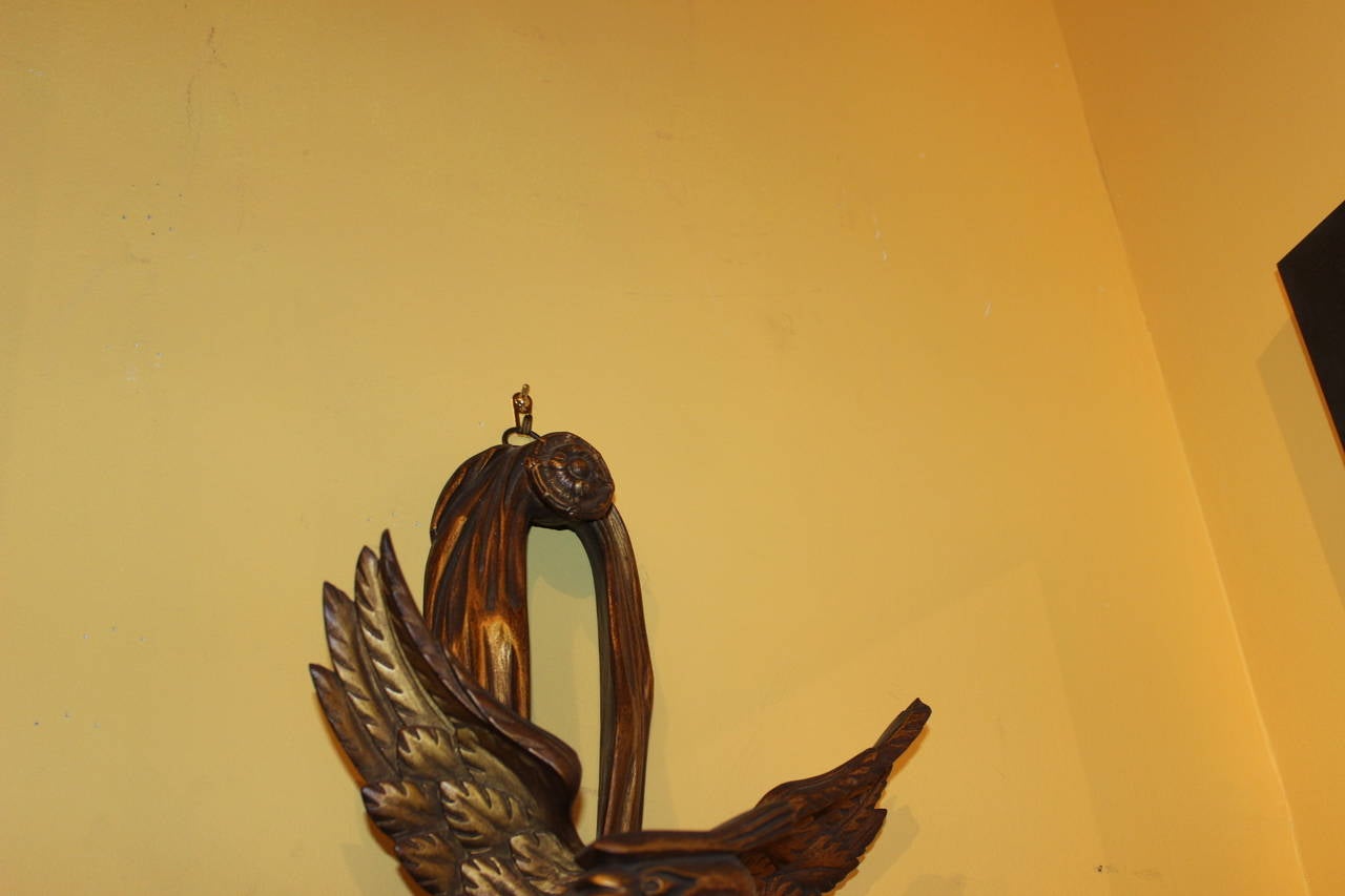 Pair of Italian Gilt Eagle Scones For Sale 2