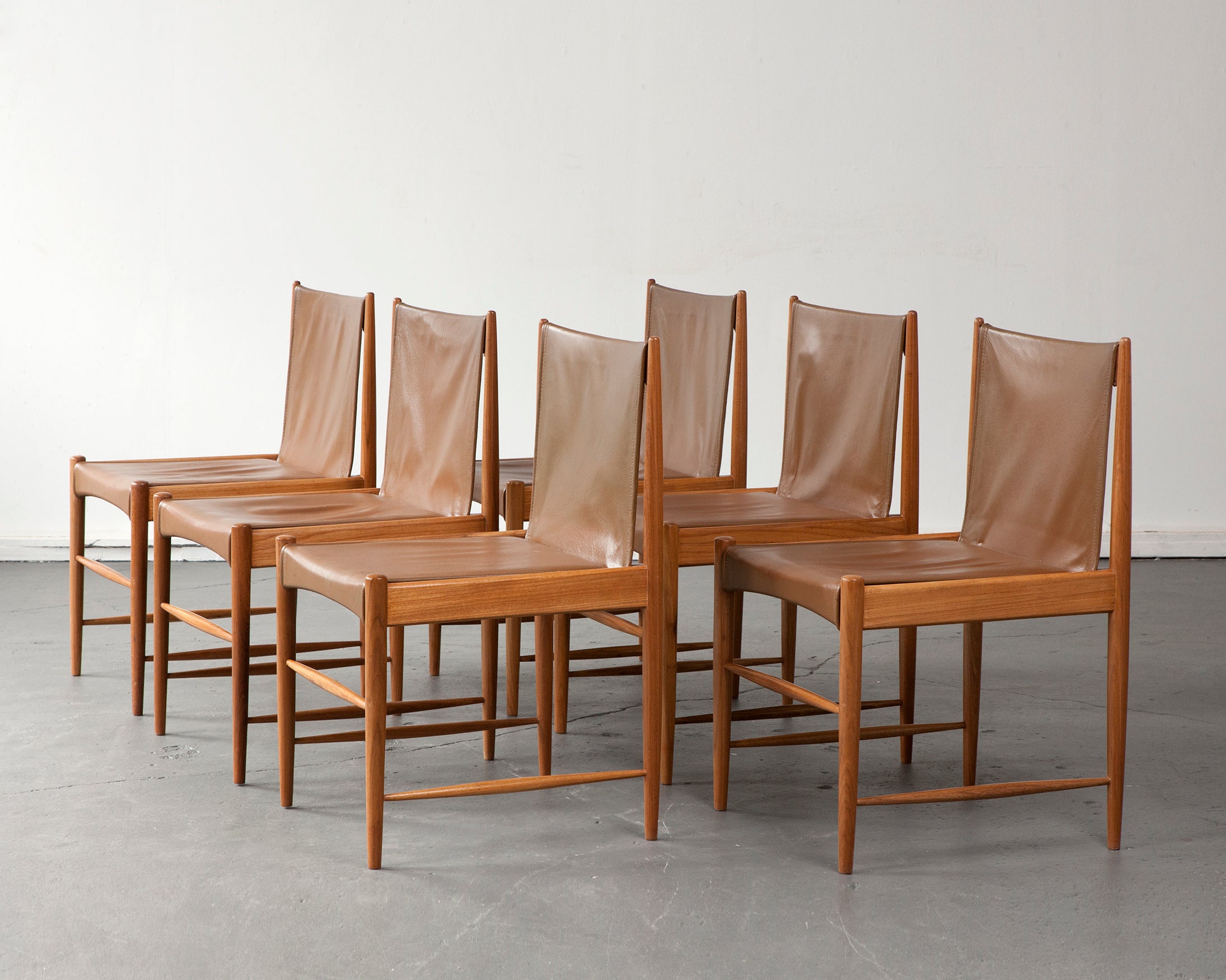 Set of Six "Cantu" Chairs by Sergio Rodrigues, Brazil, circa 1959