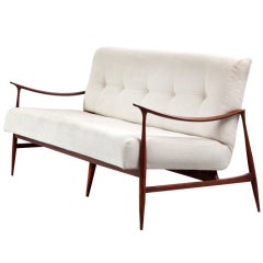 Brazilian Sofa in Caviona Wood by Jorge Zalszupin, Brazil, 1959 8